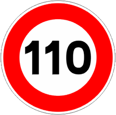 Hoy a las 6:00 ha entrado en vigor la limitación general de velocidad a 110km/h